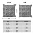 thumbnail image 3 of Rateoe Black Leopard Pattern Throw Pillow Cover Premium Pillow Stuffer Sham Square for Decorative Cushion Bed Couch Sofa(Pillow insert not included), 3 of 8