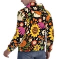 thumbnail image 6 of Naloa Sunflowers Mushrooms Men's Casual Hooded Collar Drawstring Hoodies Pullover Sweatshirts Casual Long Sleeve Shirts-4X-Large, 6 of 7
