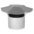 thumbnail image 1 of 8" Galvanized Rain Cap, with Arrest, 1 of 1