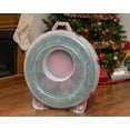 thumbnail image 3 of IRIS USA, 30" Holiday Wreath Plastic Storage Container Box, Clear/Red, 3 of 6