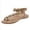 A-Khaki73, variant on Women's Toe Loop Sandals Ankle Elastic Strap Flat Floral Decoration Sandals Stylish Boho Beach Shoes
