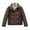 Coffee, variant on Inleife Womens Parkas Jacket Women's Solid Color Long-Sleeved Hoodless Zipper Warm Jacket