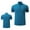 Blue, variant on Moisture Wicking Shirts for Men Short Sleeve Quarter Zip Muscle Shirt Quick Dry T-Shirt Lightweight with Zipper Pocket Black M