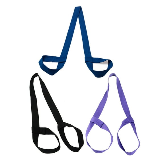 3pcs Adjustable Cotton Yoga Mat Strap Sling Exercise Mat Carrying Strap Carrier (Mixed Styles)