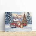 thumbnail image 3 of Santa is Coming Corgi Merry Christmas Xmas Noel Truck Tree Horizontal Matte Canvas Poster Welsh Corgi Dog Lover Gifts Idea Wall Art Home Decor - 02023, 3 of 5