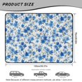 thumbnail image 7 of FOR U DESIGNS Blue Flower Print All Weather Car Trunk Mat Non-Slip Stylish Cargo Liner Heavy Duty Durable Rear Trunk Protection for Most Vehicles, 7 of 7