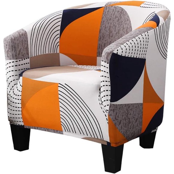 Housse de Fauteuil Housse de Fauteuil Club Housse Extensible pour Fauteuil Imprimée MG