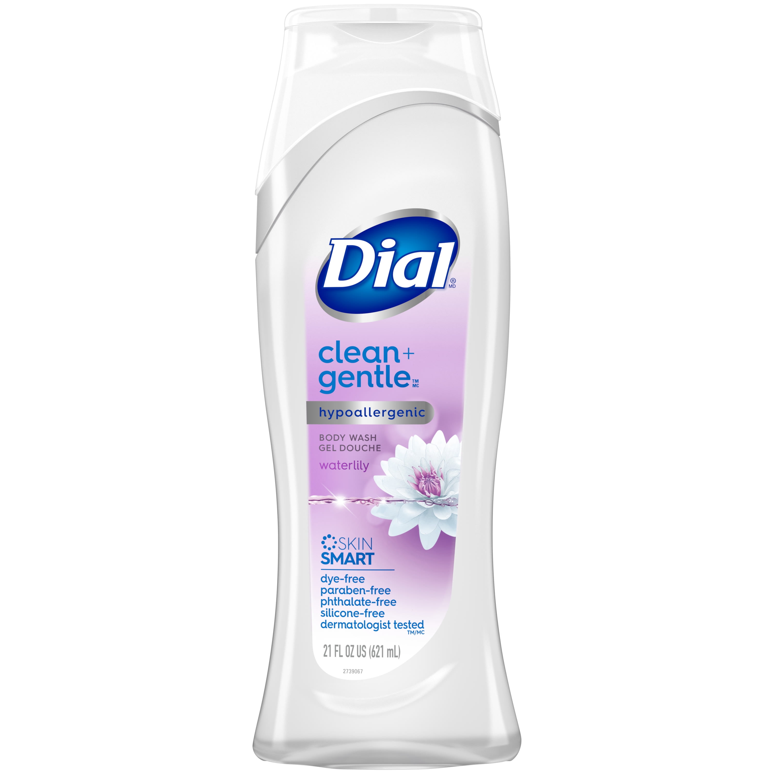 Dial Clean + Gentle Body Wash, Waterlily, 21 fl oz