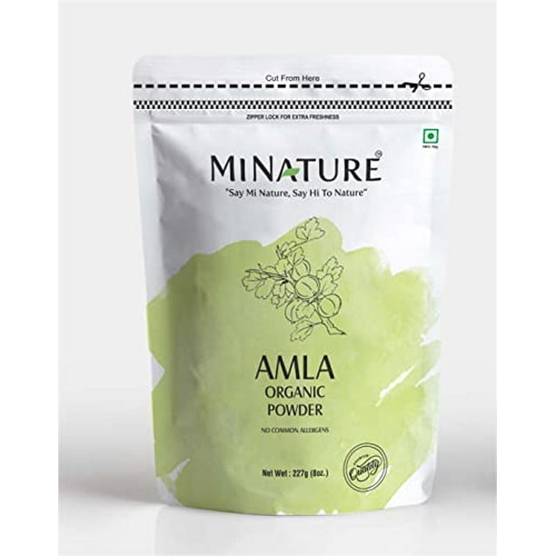 USDA Organic Amla Powder (Amla Fruit Powder) by mi nature| Amalaki | 227g (8 oz) | High in Vitamin C, antioxidants | Hair Growth | Raw,Vegan,Gluten free USDA Organic Amla Powder (Amla Fruit Powder) by mi nature| Amalaki | 227g (8 oz) | High in Vitamin C, antioxidants | Hair Growth | Raw,Vegan,Gluten free