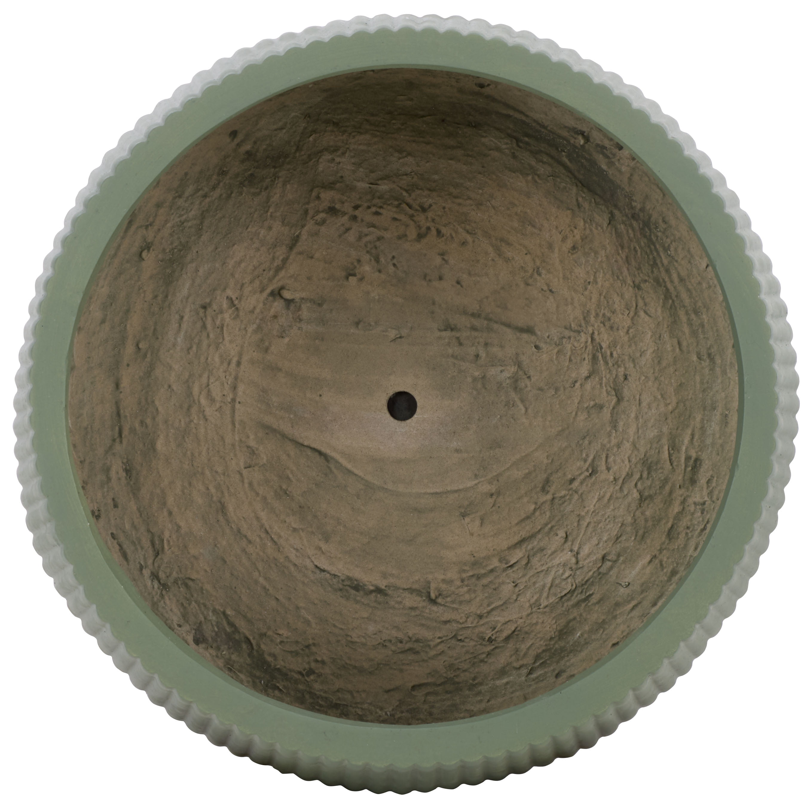 Safavieh Sara Round Green Fiber Clay Plant Pots - Set of 3