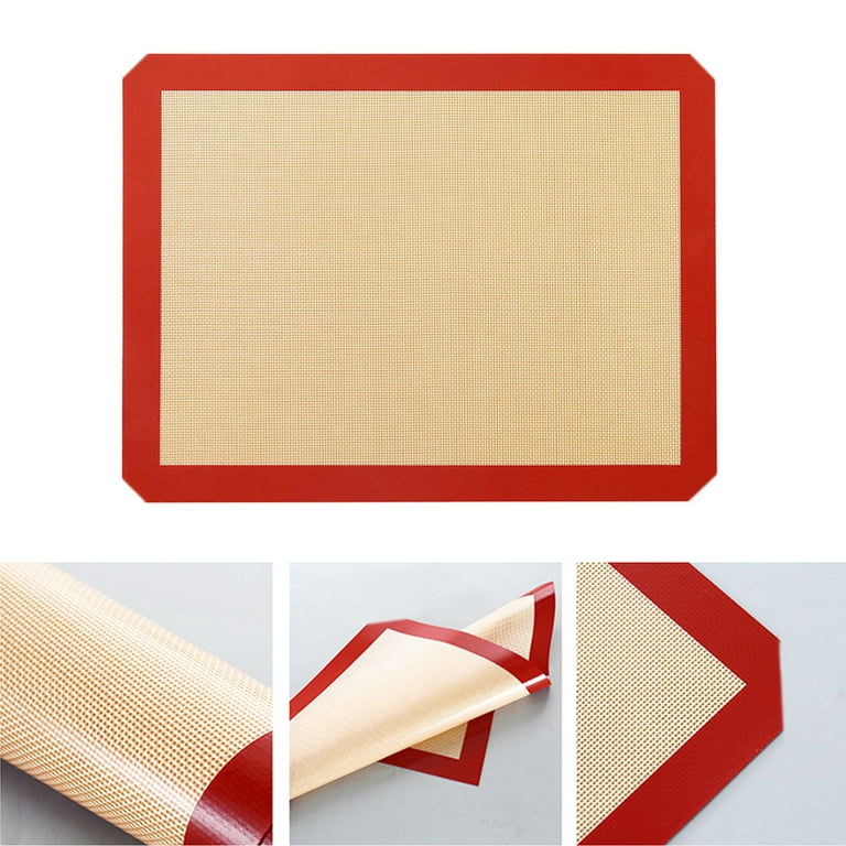 1pcs Reusable Resistant Baking Sheets Oil-proof Paper Cloth Oven Pad Non-stick  Baking Mat Fiberglass