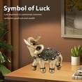 thumbnail image 5 of Gold Elephant Statue, Feng Shui Decor For Home, Symbolizing  Fortune  Prosperity, 5 of 6
