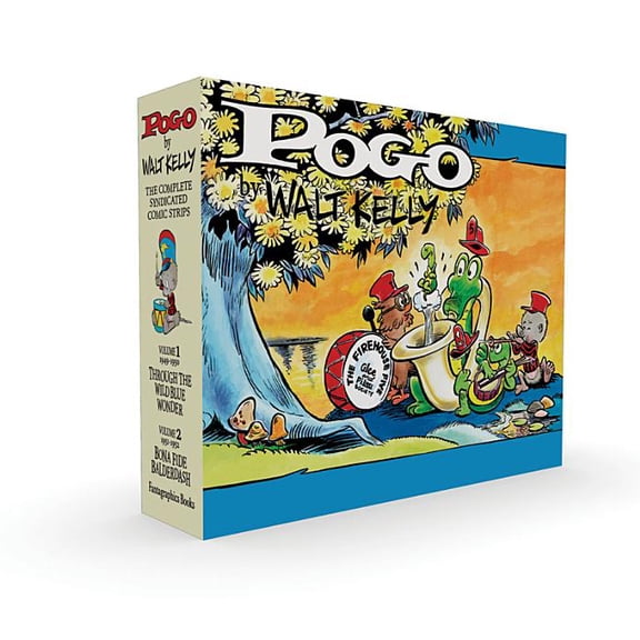 Walt Kelly's Pogo Pogo the Complete Syndicated Comic Strips Box Set: Volume 1 & 2: Through the Wild Blue Wonder and Bona Fide Balderdash, Book 0, (Hardcover)