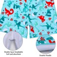 thumbnail image 5 of kids Toddler Boys' 3-Piece Swimsuit Trunk, Rashguard and Swimming Cap, Dinosaur Printed Swimwear Set, 5 of 7