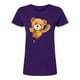 thumbnail image 3 of Playera Blusa De Oso De Peluche Saliendo Del Cierre Ropa Para Mujer Casual Color Morado Talla Grande Marca Emil SaEs, 3 of 4