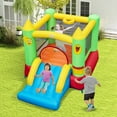thumbnail image 2 of Gymax Inflatable Bounce House w/ Slide Jumping Area & Basketball Hoop Blower Excluded, 2 of 9