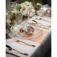 thumbnail image 3 of 60 Crown Display Quality Plastic Wine Flute Glasses, Rose Gold Glitter Glass Like Two Piece 5 Oz Stemmed Champagne Glasses - Rose Gold Sparkle, 3 of 10
