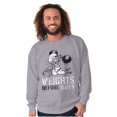 thumbnail image 5 of Hefty Smurf Weights Before Dates Gym Men's Crewneck Sweatshirt Brisco Brands S, 5 of 6