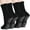 02 Black*2, variant on ELUTONG Women Yoga Socks, 2 Pairs of Non-Slip Pilates Socks Lace Trimmed Mid-Calf Socks 7-10