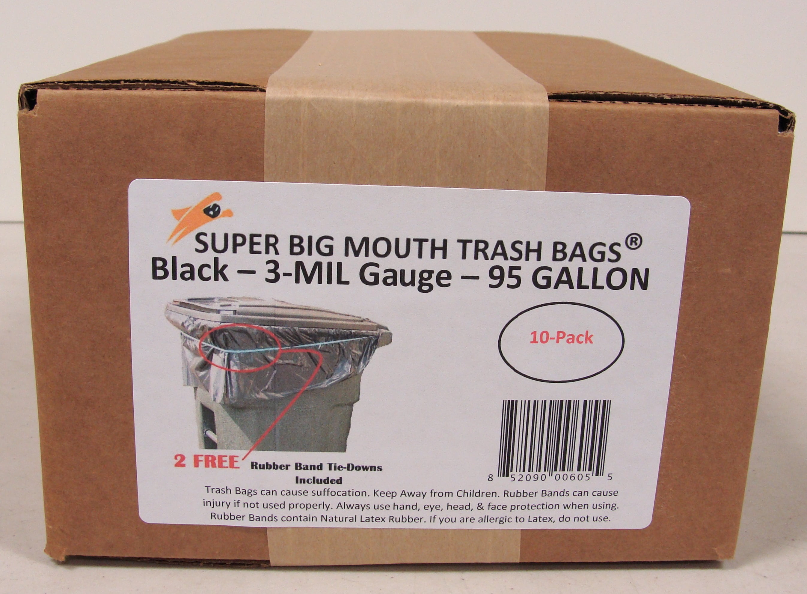 95 Gallon Trash Bags Super Big Mouth Trash Bags® 10 Count