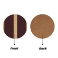 thumbnail image 2 of Multi-Shape Mdf Cork Coaster 4 Pieces Of Anti-Slip, Anti-Wear And Anti-Fouling 3.9in Easy To Clean And Stable Structure Maroon Stripe_3 Round Shape, 2 of 7