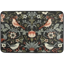 Welcome Doormat William Morris Vintage Flowers Durable Doormat Indoor Outdoor Entrance Door Mat Bath Rug Decorative Patio Garage Garden Kitchen Door Mats 30 x18 Inch