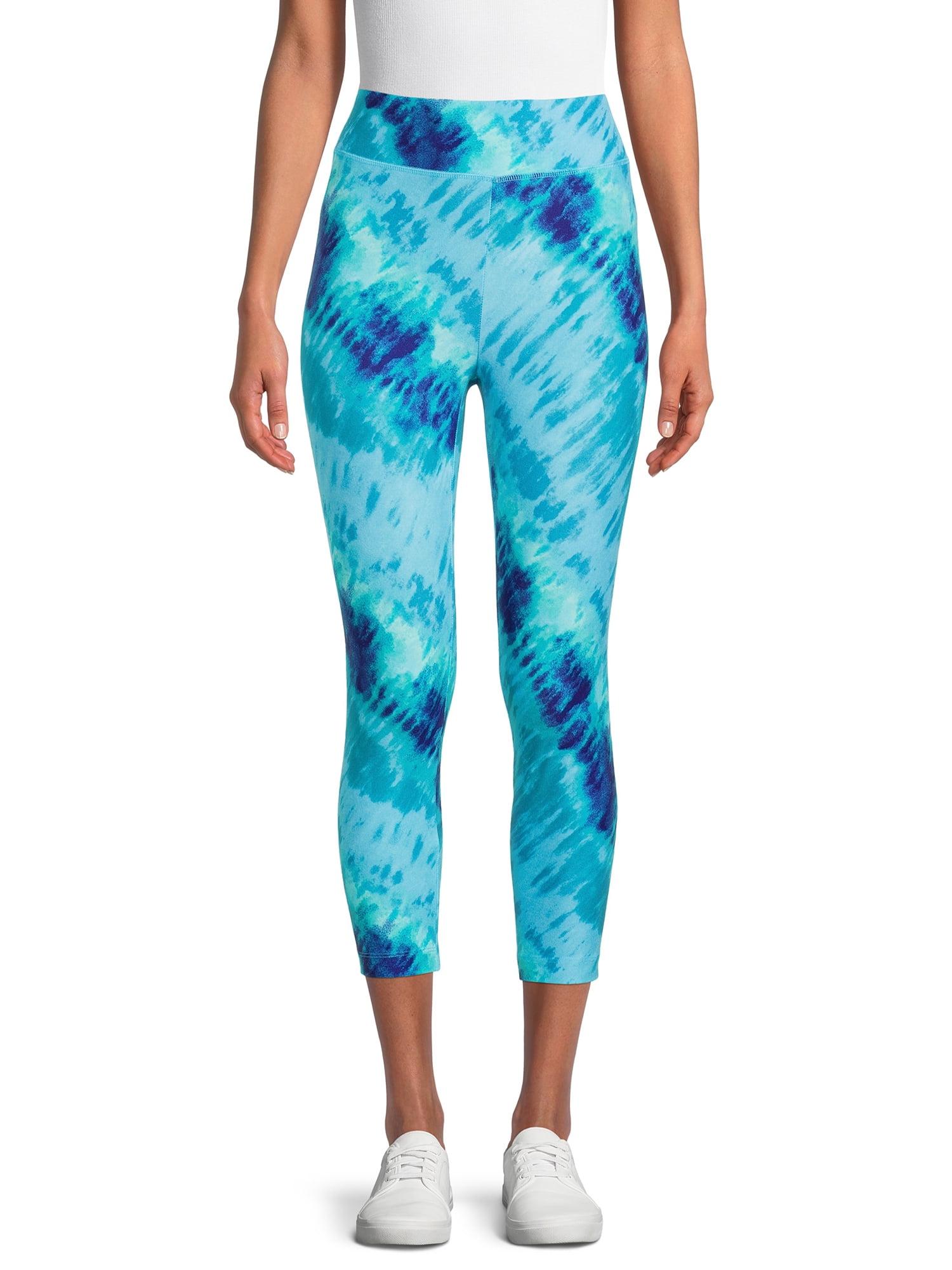 Women’s Mid-Rise Capri Length Leggings - White Crane