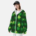 thumbnail image 5 of Xecao Happy St. Patrick's Day5 for Sun Shirt-A lightweight, hoodie-style long-sleeve UV protection garment designed for other outdoor activities., 5 of 9