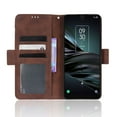 thumbnail image 3 of Case for TCL 20 XE Cover Adjustable Detachable Card Holder Magnetic closure Leather Wallet Case - Brown, 3 of 5
