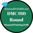 thumbnail image 1 of DMC 910 Perles Rondes 5D Peinture Diamant DMC 910 Vert Émeraude Foncé, 1 of 3