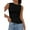 Black, variant on PRETTYGARDEN Womens Tank Top Spring Ruched Asymmetrical Going Out Top Slim Fit Sleeveless Shirts Summer Clothes