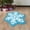 Blue, variant on Lilgiuy Christmas Bath Rugs for Bathroom, Red Snowflake Shape Bathroom Rug, Soft and Absorbent Bath Mats, Non-Slip Rug for Shower Bath and Bedroom,Christmas Decoration Gifts(15.75 Inches)