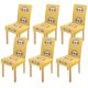 thumbnail image 1 of Funda protectora para silla ABPHQTO cara de perezoso juego de 6 para comedor Hotel boda, 1 of 4
