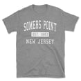 thumbnail image 1 of Somers Point New Jersey Classic Established Men's Cotton T-Shirt, 1 of 1