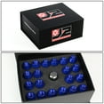 thumbnail image 6 of J2 Engineering LN-T7-013-125-BL J2 Engineering 7075 -T6 Forged Aluminum M12x 1.25 20Pcs 50mm Height Open -End Lug Nut Sets w / Socket Adapter Blue, 6 of 6