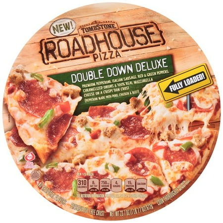 Tombstone Roadhouse Double Down Deluxe Frozen Pizza, 23.7 oz - Walmart.com