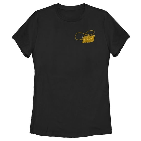 Women's Fortnite Victory Royale Gold Chain Small Graphic Tee Black Medium