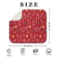 thumbnail image 4 of Red Christmas Candy Cane Pattern Dish Drying Mat for Kitchen 1 Pack, Ultra Absorbent Microfiber Dishes Drainer Mats,16x18in(41x46cm), 4 of 6