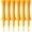 orange color, variant on BESTSKY Plastic Golf Castle Tees Step Down Unbreakable Mixed Or Same Height Value 100 Count,2 3/4,2 1/4,2,1 3/4,1 1/2" Length Colorful for Practice