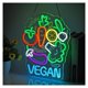 thumbnail image 5 of Letrero De Neón Vegan Con Luz LED Regulable Para Negocios, Restaurantes, Tiendas, Cafeterías, Fiestas Y Decoración Del Hogar 42.5cmx37cm, 5 of 6