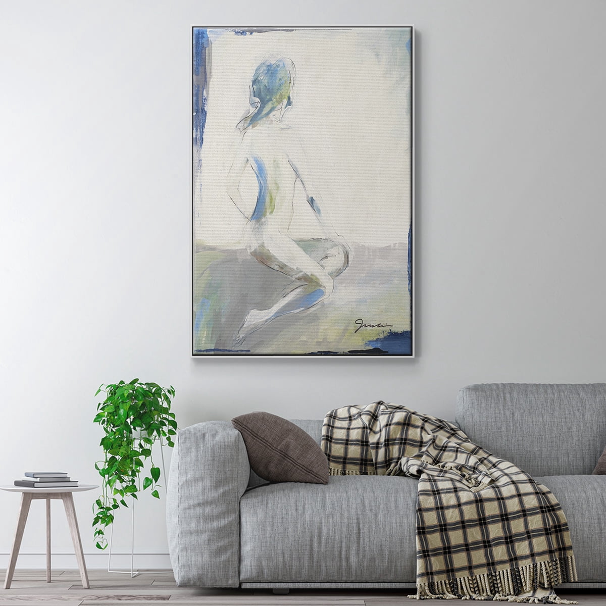 Picture Perfect Framed Premium Gallery Wrapped Canvas - Ready to Hang - 25 x 37 - White Floating Frame