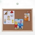 thumbnail image 2 of Wood Frame Cork Board Cork Notice Board Decorative Pin Board Cork Bulletin Board Memo Board for Kitchen Classroom Office, 2 of 9