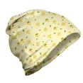 thumbnail image 1 of Lemons Unisex Beanie, Citrus Fruit Floral Cartoon, Hiking Outdoors, Lime Green Mustard, by Ambesonne, 1 of 1