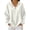 White-04, variant on Perfectbot Women Waffle Knit Henley Hoodie, Long Sleeve Drawstring Pullover Fall Casual Sweatshirt