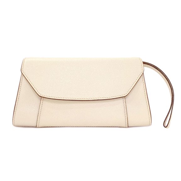 Pre-Owned Valextra Mini Clutch Bag Calf Leather Women's