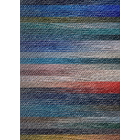 Ahgly Company Machine Washable Indoor Rectangle Transitional Light Slate Gray Area Rugs, 2' x 3'