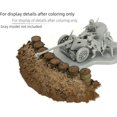 thumbnail image 4 of Rompecabezas para niños hecho a mano 1/72 impresión 3D de alta precisión accesorios de escena de cera roja cubo de aceite saco de arena modelo de trinchera, 4 of 5