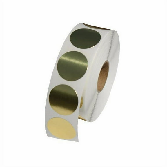 Gold Foil 1" Circle Stickers