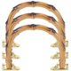 thumbnail image 2 of DIY Coffee Plastic and Metal Purse Handles for Beach Bags with Bamboo Style 3pcs, 2 of 4