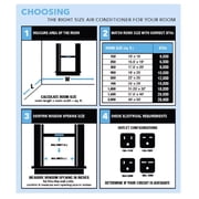 Perfect Aire 3PASC10000 10,000 BTU 115V Slider/Casement Window Air Conditioner with Remote Control